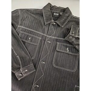 Delf‎ Jeans Men's Button Up Denim Jacket 2XL